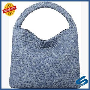 Vegan Leather Hobo Shoulder Bag Top Handle Tote Large Capacity Travel Purse